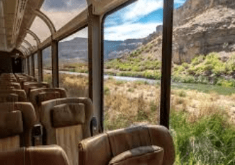 Canyon Spirit premium seating with panoramic views